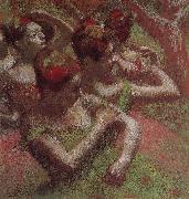 Edgar Degas Dancer triming dress oil painting reproduction